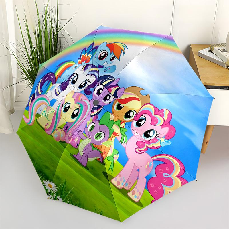 

My Little Pony, RainbowThemed Automatic Opening and Closing umbrella 8 Ribs, Suitable for Leisure and Going Out, Outdoor Accessory, Gothic