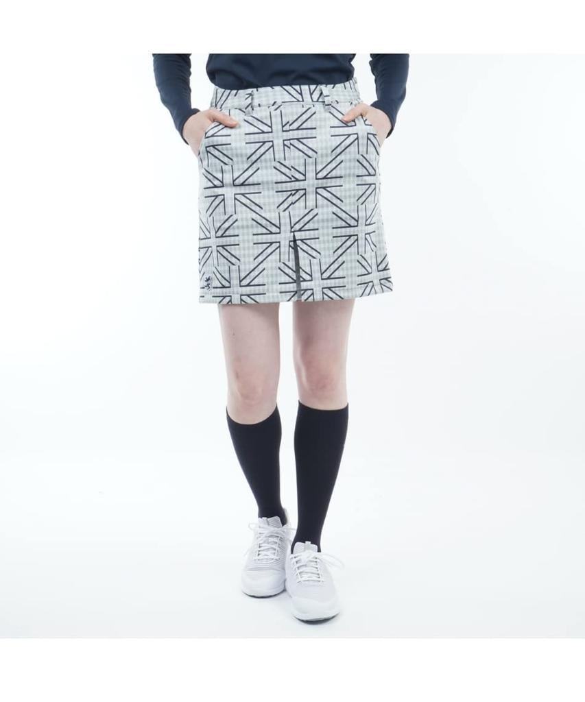 Admiral Golf Women's UJ Check Box Pleated Tennis Skirt, Size ADLA271, 00WHT, Size L