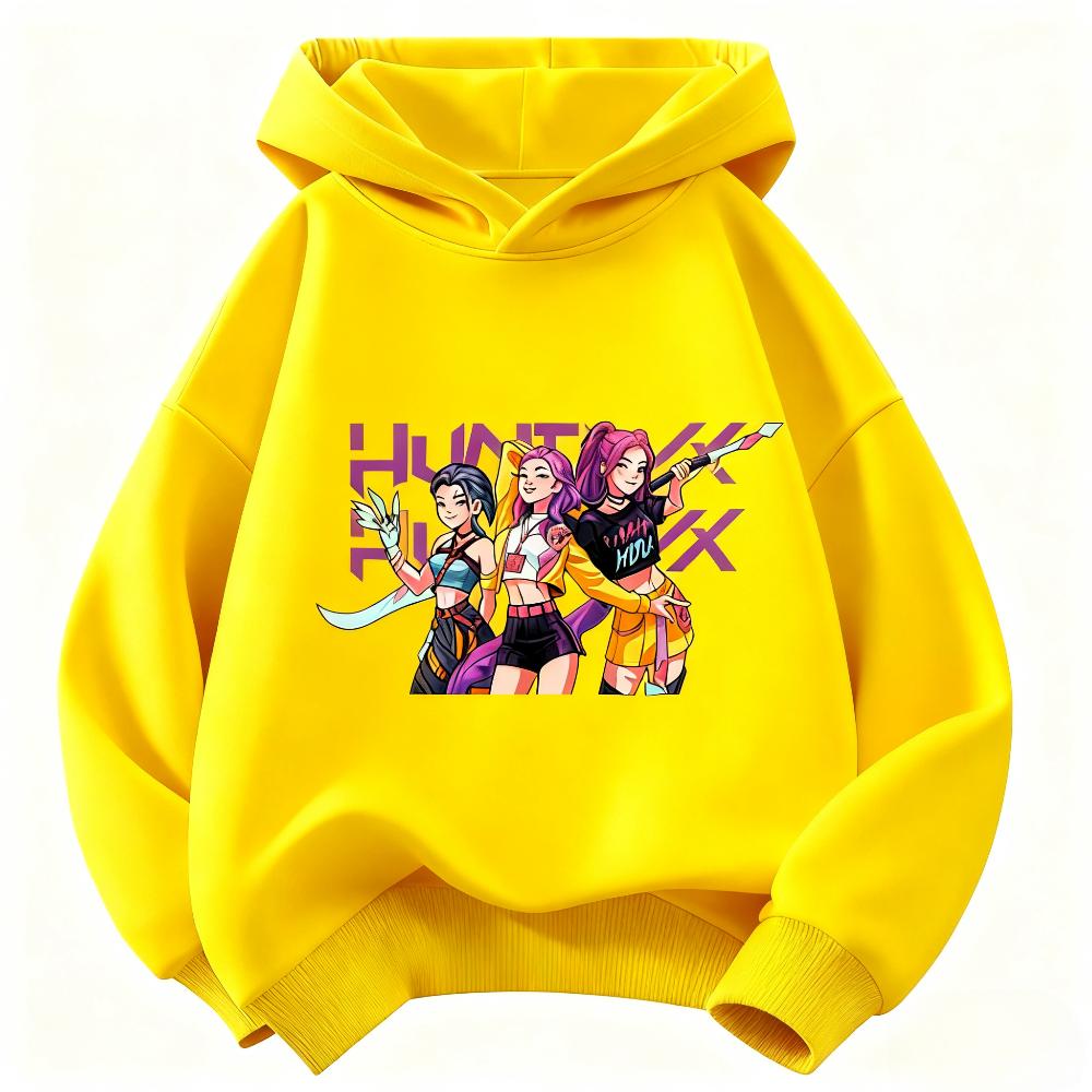K-Pop Demon Hunter Kids Hoodie Boys and Girls Clothing Autumn and Winter Warm Fashionable Versatile Kids Hoodie