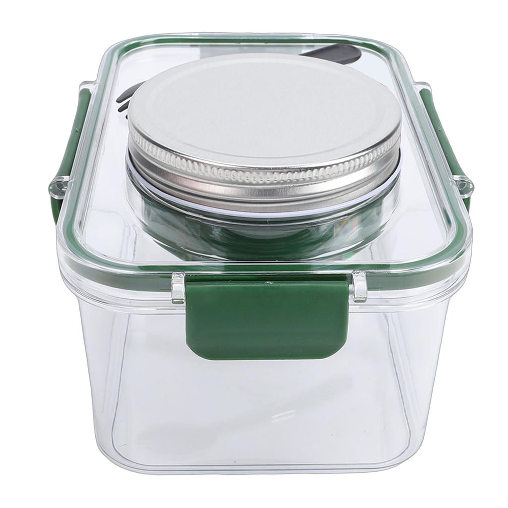 Salad Lunch Container With Dressing Compartment Reusable Portable  proof Salad Bowl for   Gym Bag