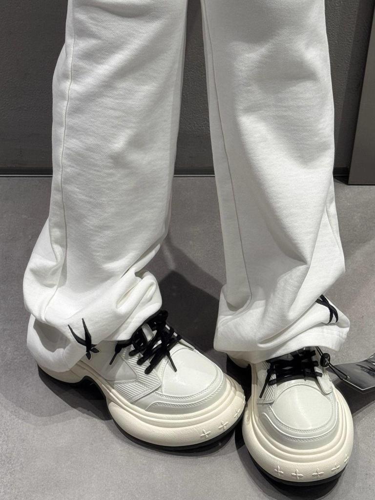 Incredible Slimming & Height Boost: Women's Thick-Soled White Sneakers