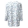 Damenmode Casual V-Ausschnitt 3/4 Ärmel Lose Bedrucktes T-Shirt Damen Top