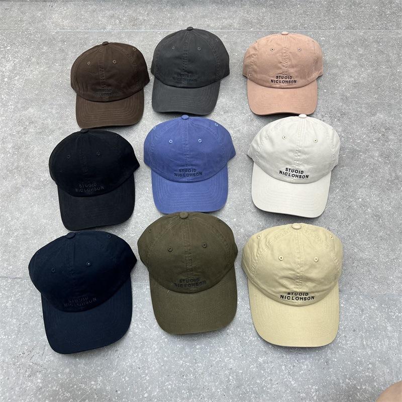 

Peaked cap unisex new spring and autumn summer deep top showing face small sunscreen sunshade wide brim baseball hat M（56-58cm） сірий колір