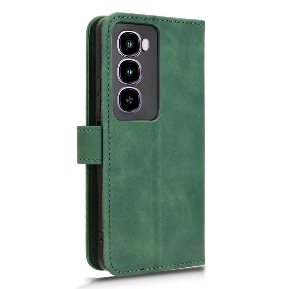 For itel City 100 4G Leather Case Skin Feel Anti Drop Wallet Flip Phone Cover