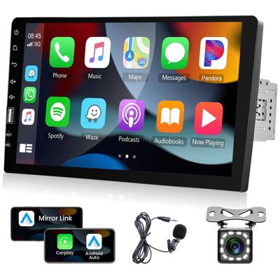 1DIN Carplay Car Hodozzy Car Stereo Touchscreen Car Radio Bluetooth Single DIN FM AM Audio Receiver with MirrorLink USB Car Multimedia Player