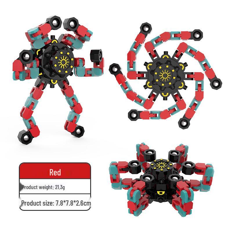 Luminous Decompression Finger Spinner - Mechanical Gyro Toy