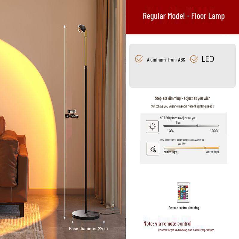 Little Red Riding Hood Luxury Floor Lamp - High-End Ambient Lighting for Living Room or Bedroom