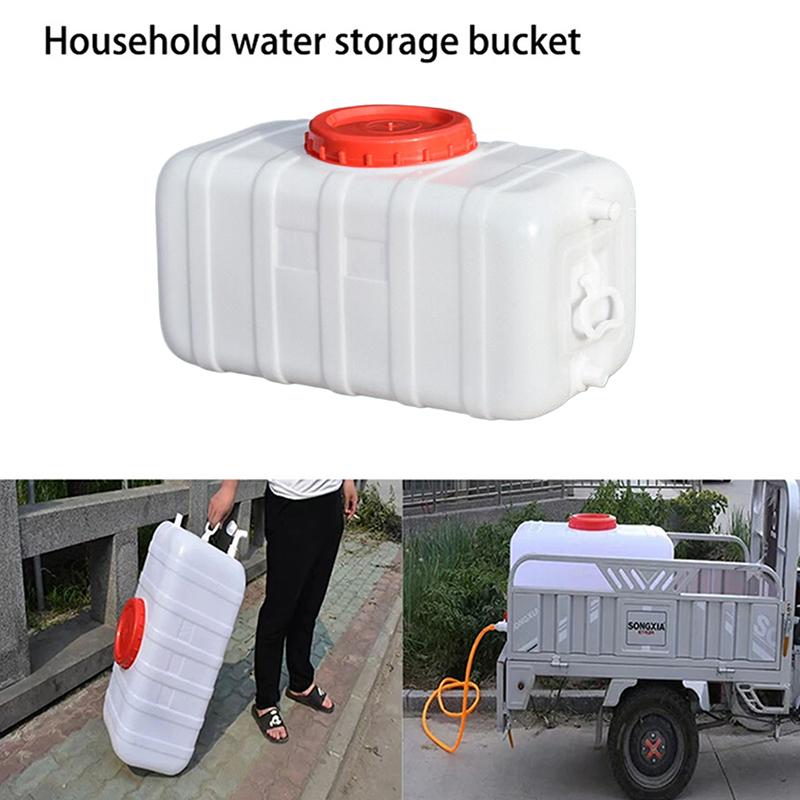 Plastic Bucket Square Bucket Rectangular Water Tank Horizontal Storage Bucket Car Large Thickened Household Extra Thick Tank