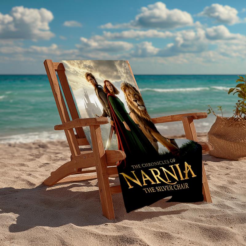 Ultra-Soft Beach Towel with The Chronicles of Narnia Theme,Ideal for Pool - Camping, Diving - Perfect Travel Essential, Vibrant Beach Towel.