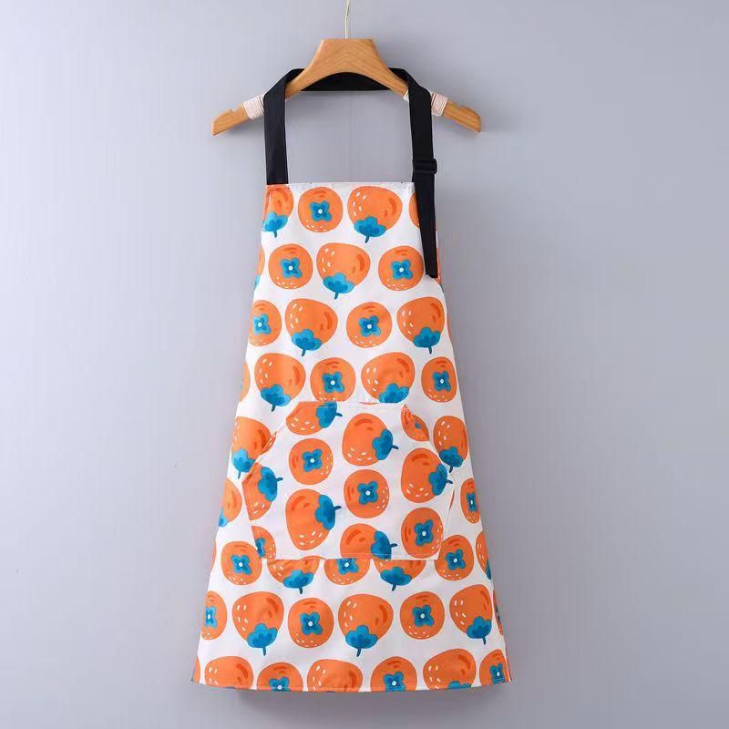 Sunflower Pattern All-Cotton Canvas Apron - One Size, Stain-Resistant, Modern Minimalist Design for Household Cleaning