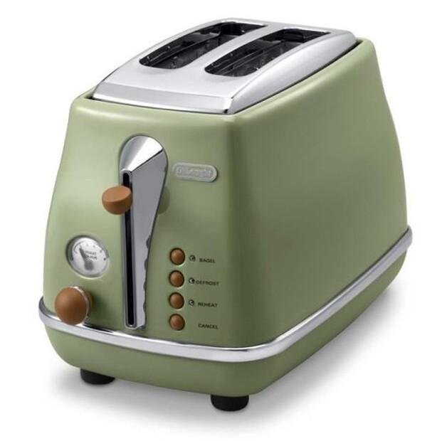 Toaster De'Longhi Icona Vintage CTOV 2103.GR oliv