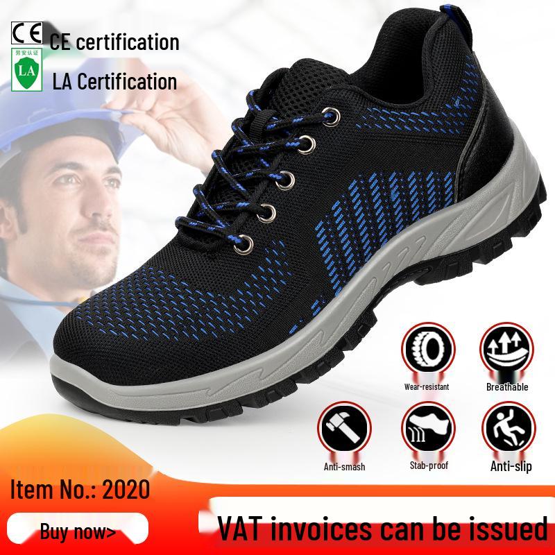 Atmungsaktive Antistatische Durchtrittsichere Anti-Quetsch-Sicherheitsarbeitsschuhe mit Fly-Knit