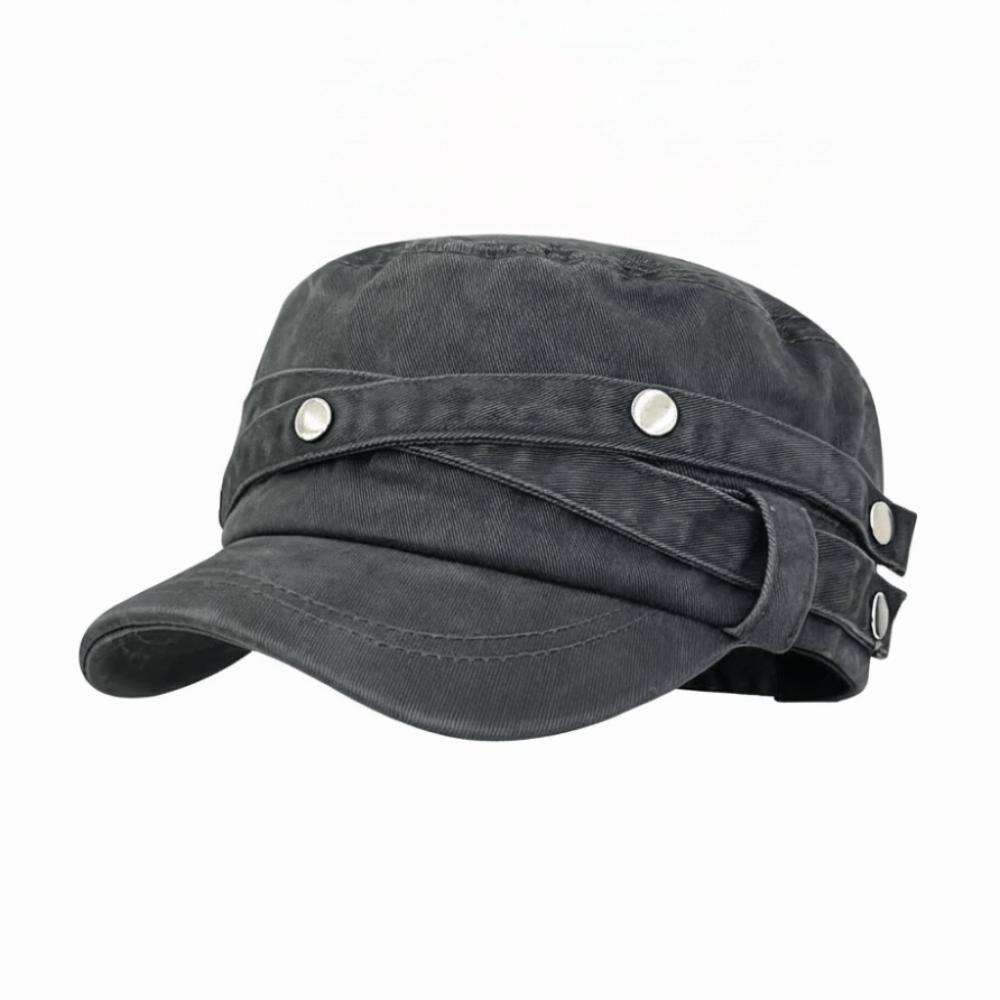 Retro Duck Tongue Caps Washed Fabric Knight Caps Versatile Flat Top Caps  Unisex