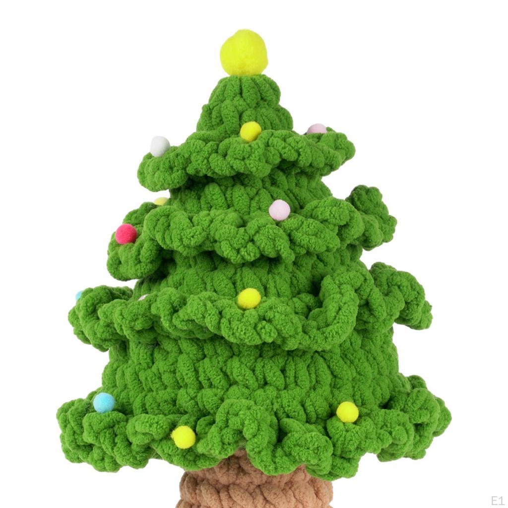 Christmas Crochet Kits Crocheting Craft Set Ornament for Porches Fireplaces Tree