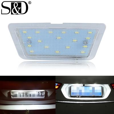 1pc White LED License Number Plate Light Error Free Canbus Lamp For Opel Astra G Saloon 1998-2004 1999 2000 2001 2002 2003