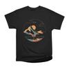 Men Casual Shirts Short Sleeves INTO THE WILD AGAIN Black Tees Oversized T-shirts
