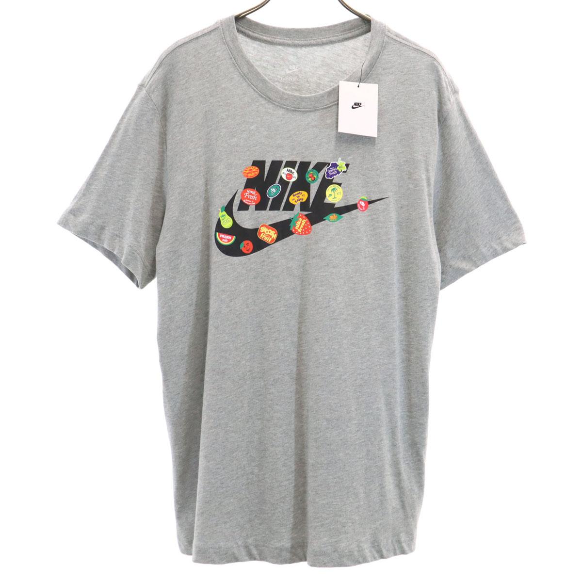 

unused NIKE Short sleeve T-shirt L gray Men s Used