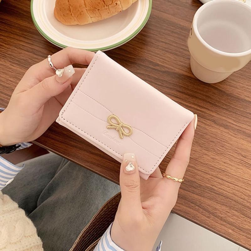 Women Small Compact Wallets Pu Leather Clutch Purses Card Holder Ladies Purse Money Bag,Clutch Purse Trifold Purses