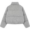 Calvin Klein Minimalist Comfortable Stylish Short Knitted Down Jacket Women Outerwear Gray J224591P41