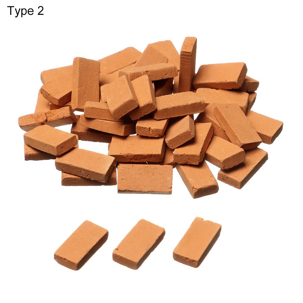 40/50/70PCS Sand Table Simulation Brick DIY Building Scenery Portable Miniature Durable Kids Decorative Toy Landscape Modelling