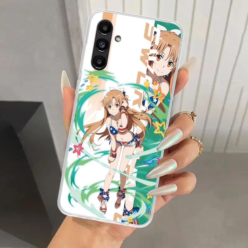 Anime Sword Art Online SAO Phone Case for Samsung Galaxy A17 A16 A37 A26 A36 A57 A56 A15 A25 A35 A55 A14 A24 A34 A54 A13 A23 A33