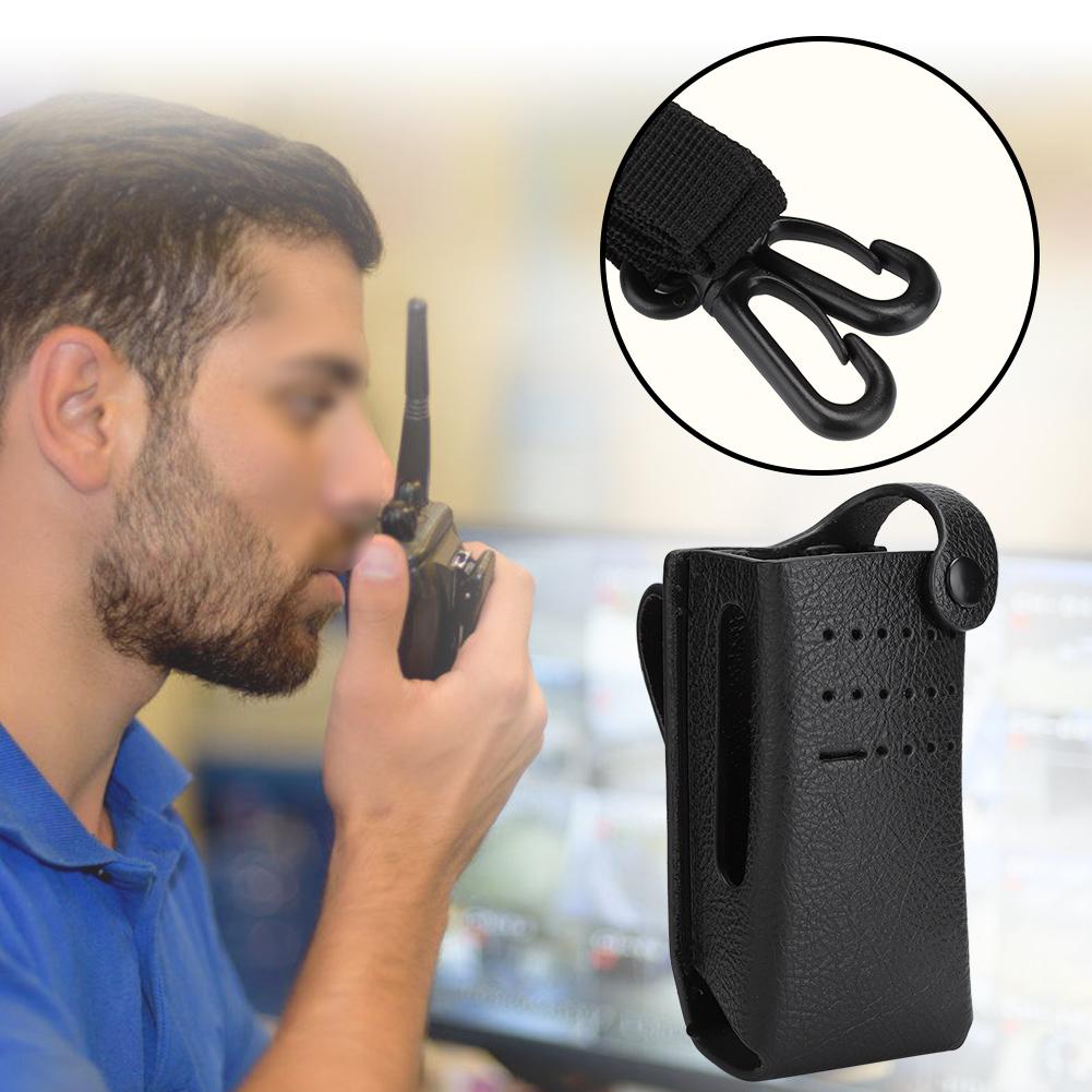 Walkie Talkie Two way Radio Protective PU Leather Case Cover Suitable for Motorola P6600
