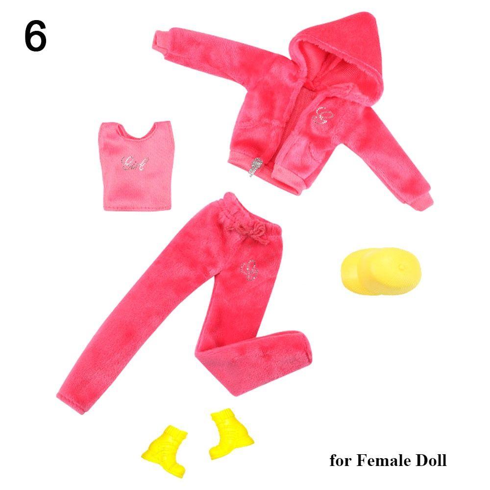 9 Styles Male/Female Doll Clothing 2024 Velvet Sportswear Caps Handmade Clothes  30CM Doll