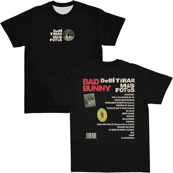 Bad Bunny DTMF Shirt – Debi Tirar Mas Fotos Album Graphic Tee 2026 M