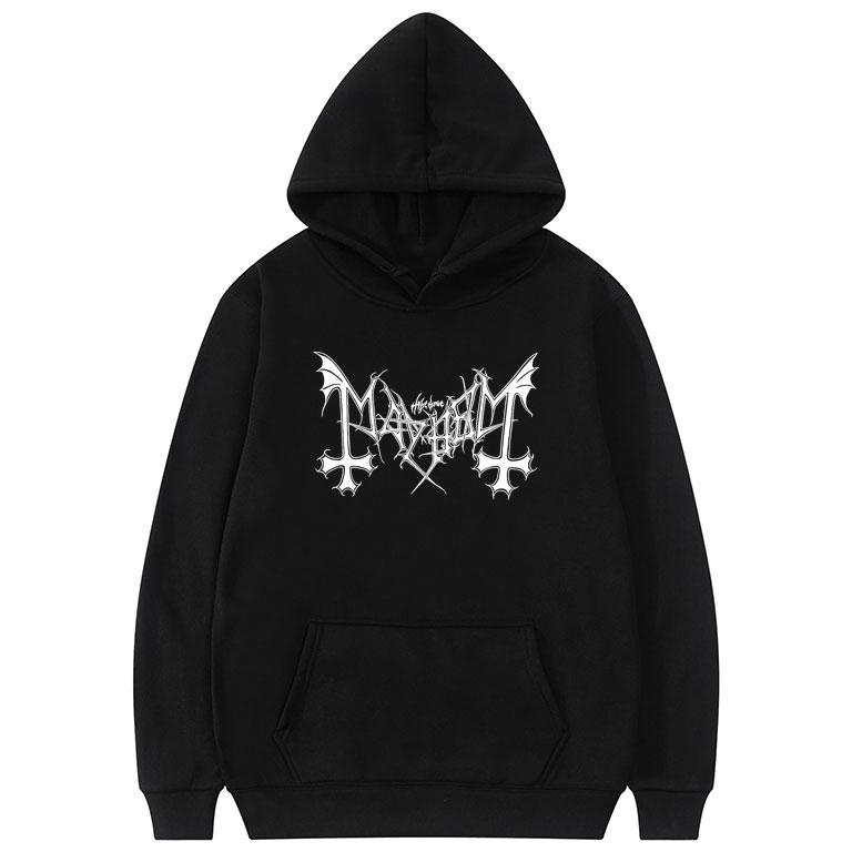 Mayhem Deathcrush Hoodie Music Rock Band Print Streetwear Unisex Women Hip Hop Fashion Sweatshirts Oversized Hoodie Male Tracksuits