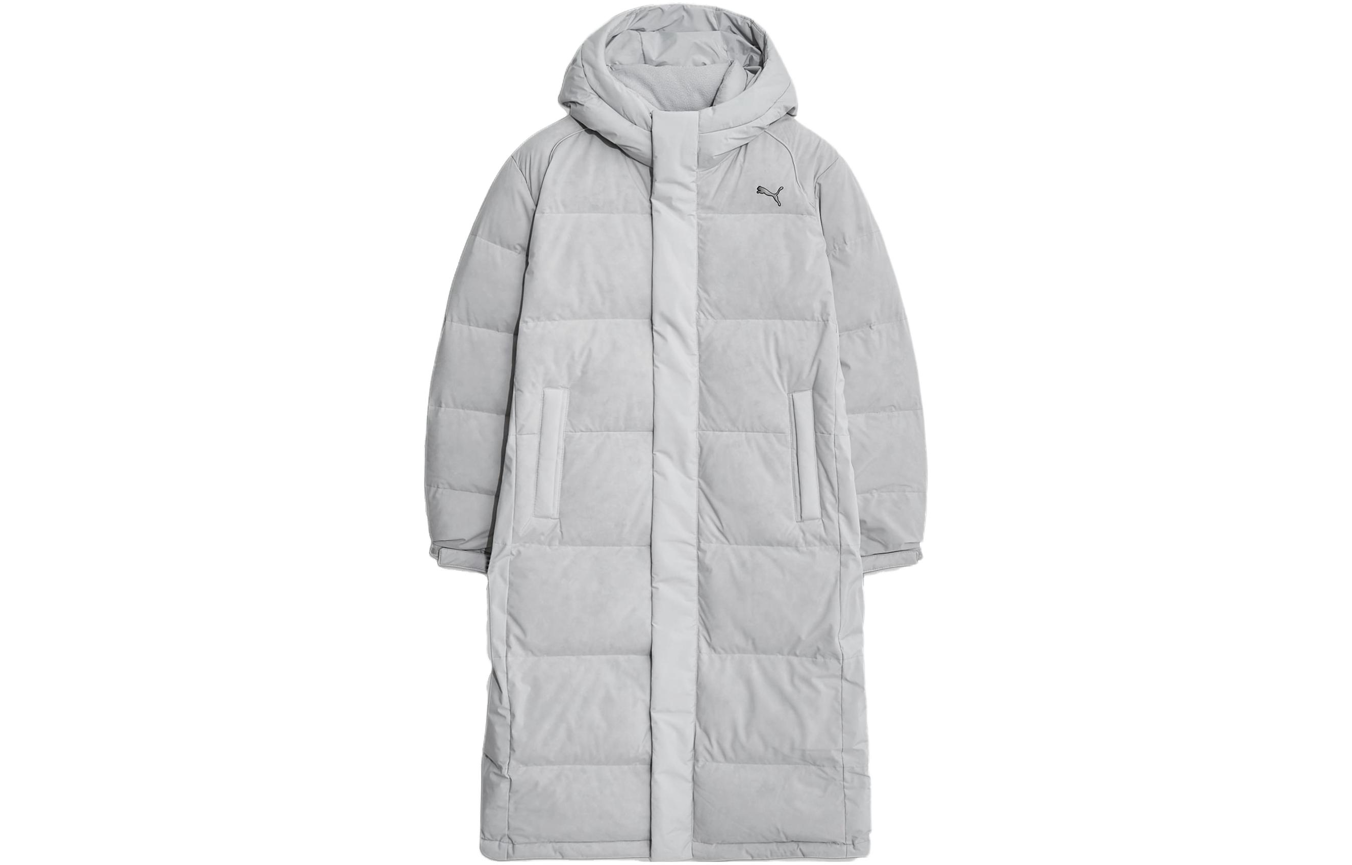 PUMA Down Jackets Men s Gray Hooded Moderate Other 940165-02 L