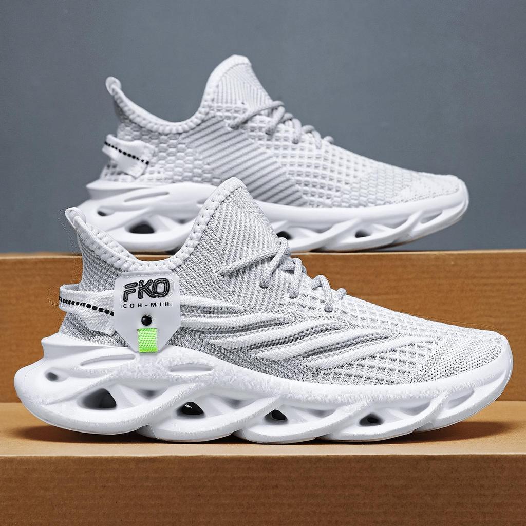 Unisex Coconut Flyknit Breathable Blade Sole Casual Sports Shoes