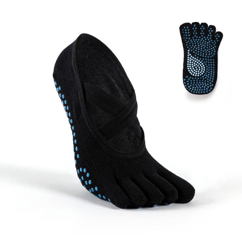 MEIKAN Non-Slip Yoga & Dance Socks - Indoor Fitness Trampoline Cotton Socks for Adults 35-38