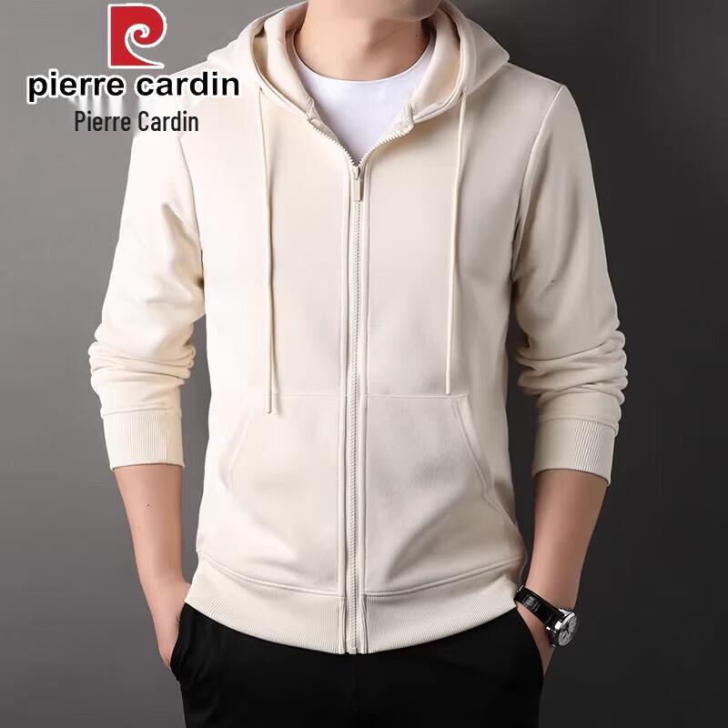Pierre Cardin Men s Spring Casual Hooded Cardigan Jacket XL