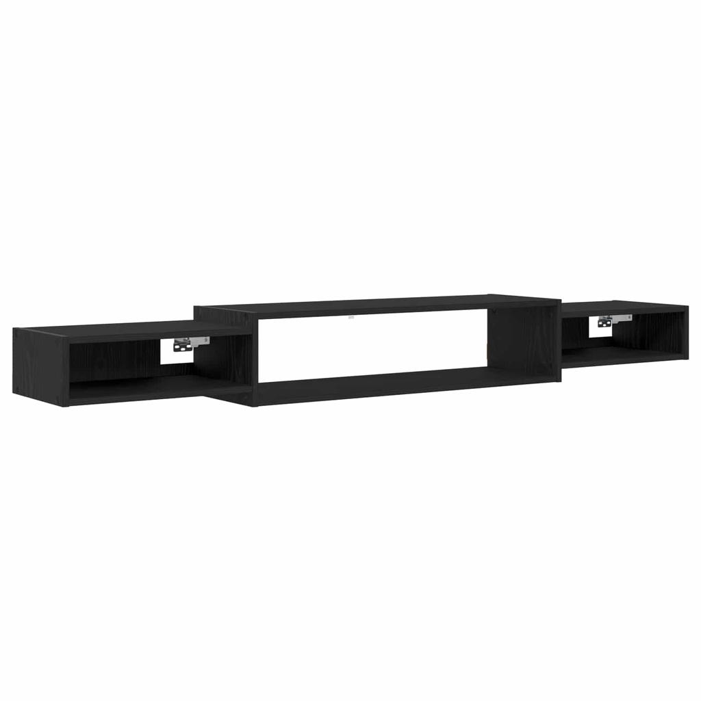 Wall Mounted TV Cabinet Wall Bracket Black Oak