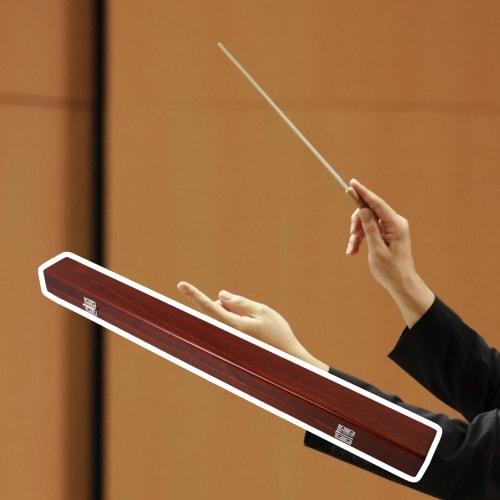 Yibuy 460x44x37mm Wooden Baton Case for Orchestra Conductors, Redwood Color, No Baton, Solid Construction and Simple Design, Luxurious Design. Modifie