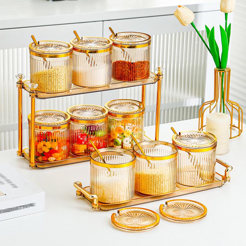 Luxury Kitchen Spice & Salt Jar Set - Elegant Seasoning, Storage, and Combination Solution