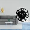 Acrylic Wall Clock Sculpture Silent Decorative Chicken Figurine Feng Shui Home Office Hotel