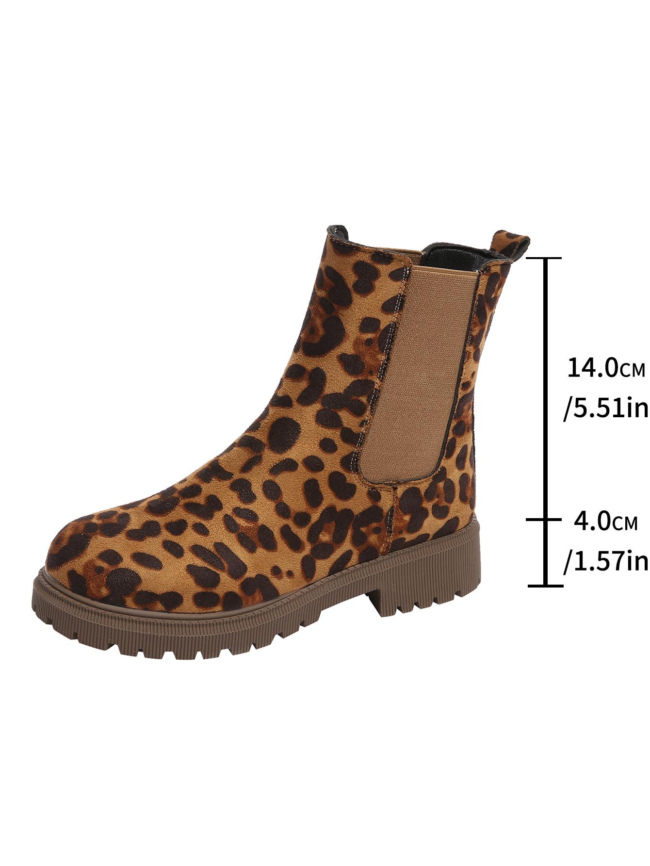 

Женские ботинки челси 2025 лето тонкая платформа ботинки-сигареты ботинки мартин женские британские черные бежевые 42 цветной печати леопарда