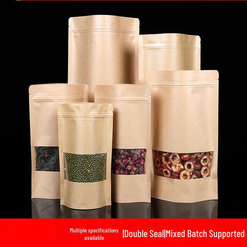 Handon Kraft Paper Window Self-Sealing Bag