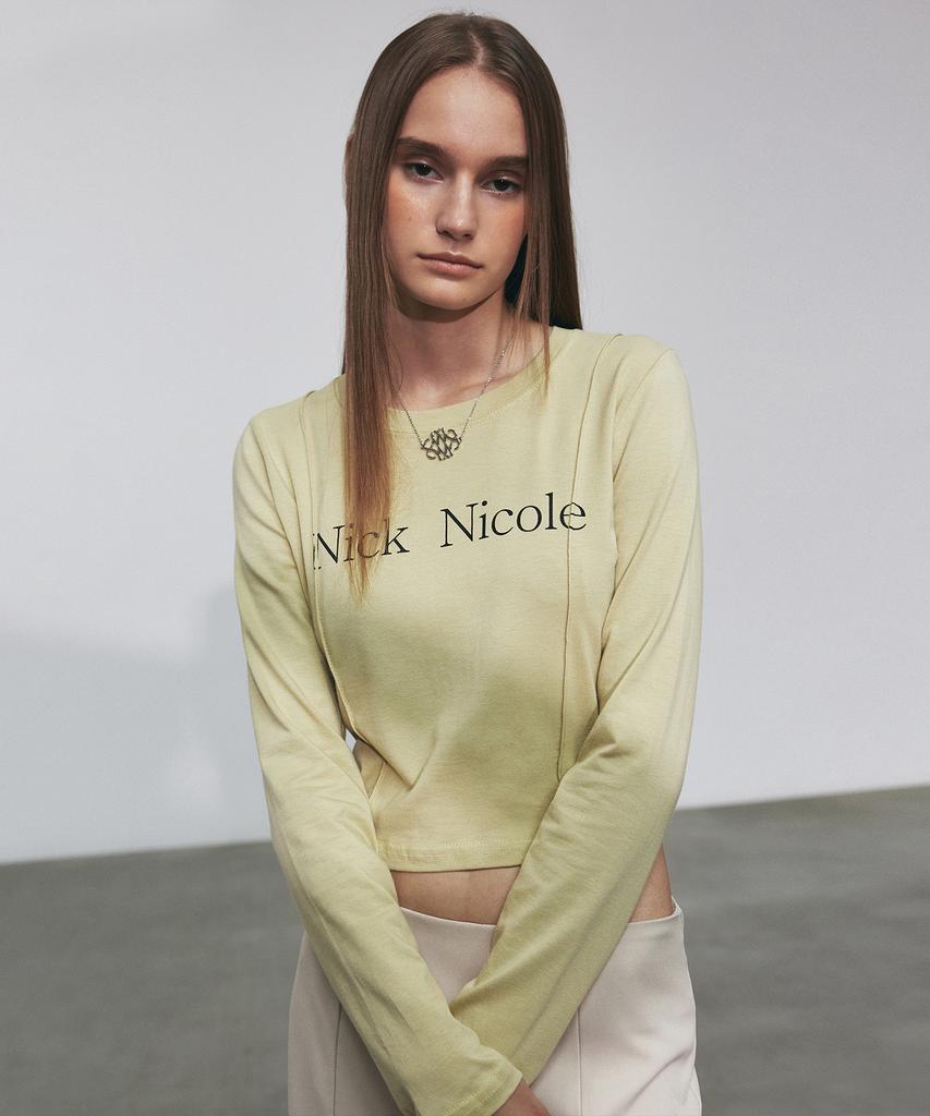 Nigaennikol Nicole Pintuck Ls Crop Top_Olive
