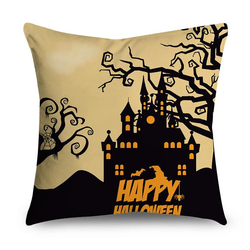 NIGHTWISH Halloween Pattern Pillowcase Holiday Design Home Decor Sofa Cushion Cover 40/45/50cm Happy Easter Day