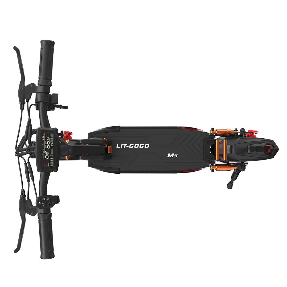 Electric Scooter LIT-GOGO M4 10" Tire 800W Peak Motor Foldable Adult Electric Scooter 48V 13Ah Smart APP Connectivity Max Range 40Km