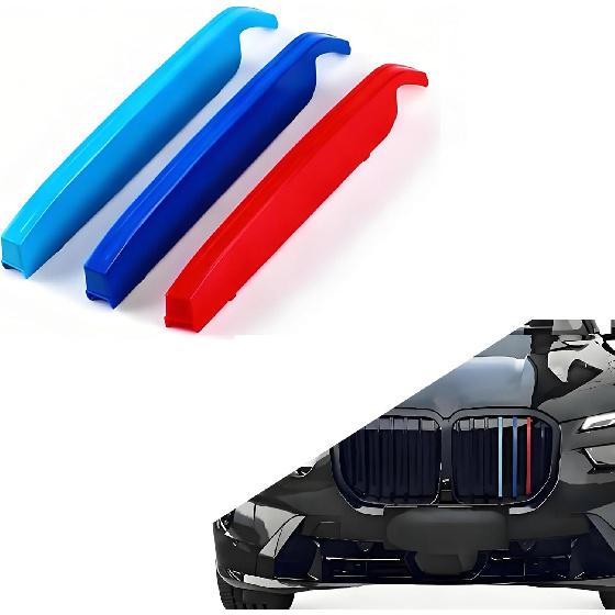 Automotive Grille Insert Trims Strips Front Center Kidney Grilles Compatible with 2016-2019 BMW X1 7-Beams Grille Insert Accessories