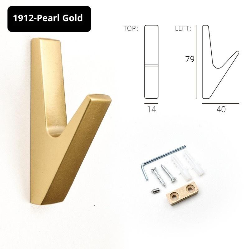 Bathroom Accessories Wall Hooks Wall Coat Rack Wall Hooks For Hanging Clothes Hook For Bags Gold Hangers For Kitchen Towels