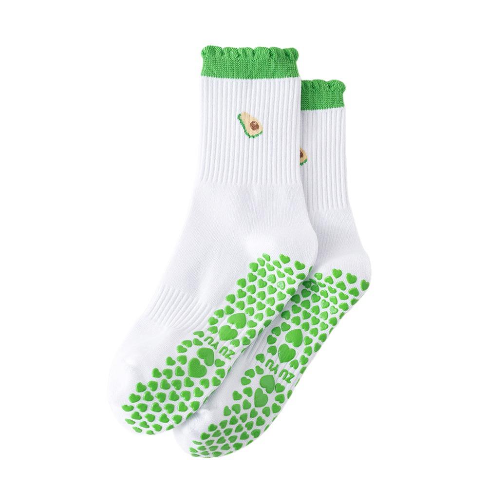 Cotton Yoga Socks Harajuku Street Bowknot Embroidery Socks New Mid Tube Socks
