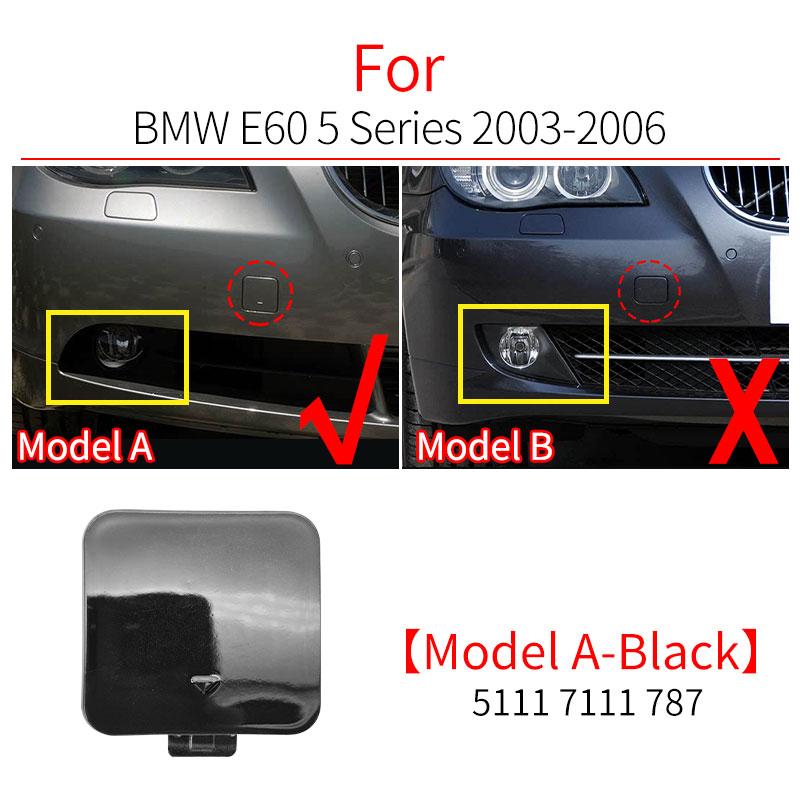 Car Front Bumper Tow Hook Cover Cap Trailer Cover Accessory Black White For BMW 5 Series E60 2003-2010 520 523 525 530 535i