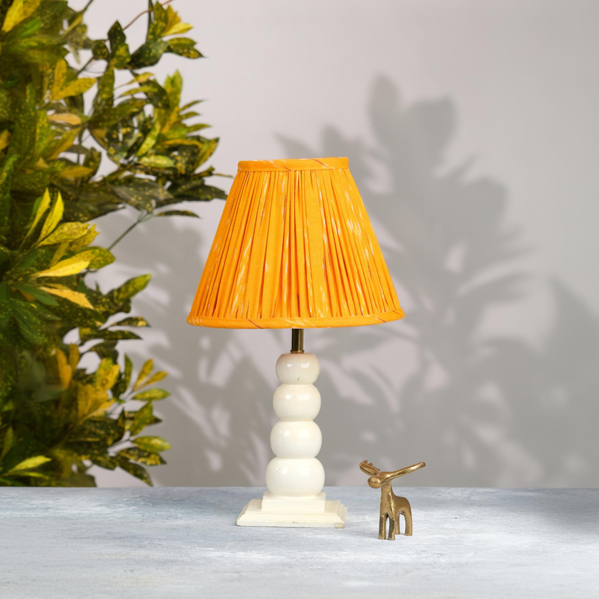 Orange Ikat Empire Lampshade S оранжевый
