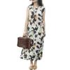 2026 Summer Cotton Linen Sleeveless Loose Fit Artistic Slimming Dress for Women