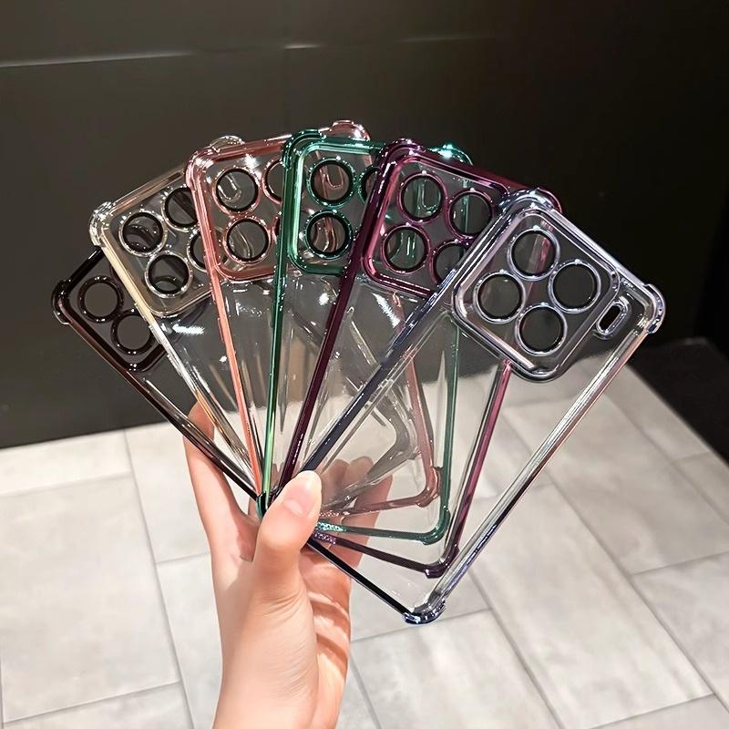 Lens Protection Flim Case for Xiaomi 17 T 17TPro Plating Clear Four Corners Anti-shock Soft Silicone Cover For Xiaomi 17T Pro