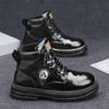 2025 Autumn Cross-border Explosion Martin Boots New Men's Casual Boots Retro British Style Help Casual Tooling Boots